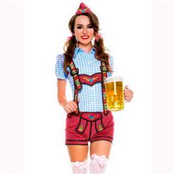 Classical Adult Beer Girl Suspenders Germany Oktoberfest Costume N17125