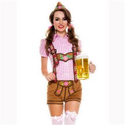 Classical Adult Beer Girl Maid Role Play Germany Oktoberfest Costume N17126