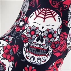 Fashion Casual Funny Skull Digital Printing Hollow Out Summer Vest N17219