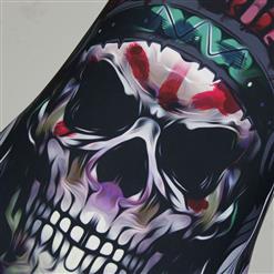 Fashion Casual Scary Skull Digital Printing Hollow Out Summer Vest N17220