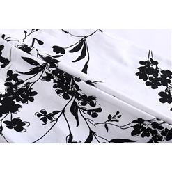 High Waist Retro Floral Print Bodycon Skirt N17703