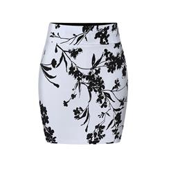 High Waist Retro Floral Print Bodycon Skirt N17703