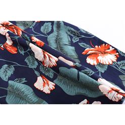 High Waist Retro Floral Print Bodycon Skirt N17708