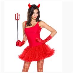 Sexy Adult Devil Dress Halloween Party Role Play Costume N17729
