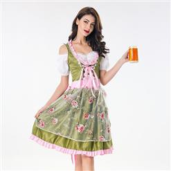 Women's Bavarian Beer Girl Adult Cosplay Oktoberfest Costume N18009