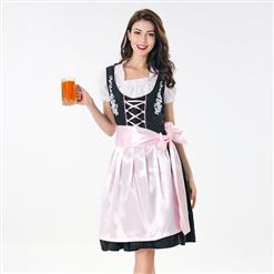 Traditional Bavarian Beer Girl Adult Cosplay Oktoberfest Costume N18042