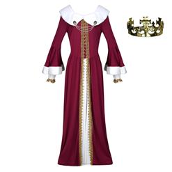 Deluxe Medieval Queen Cosplay Halloween Adult Costume N18178