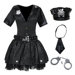 Sexy Policewoman Uniform Adult Role Play Cop Cosplay Costume N18180