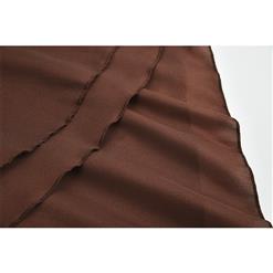 Victorian Gothic Multi-layered Asymmetrical Hemline High Waist Skirt with PU Leather Pocket Belt Set N18792