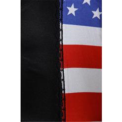 American Flag Print Corset N1925