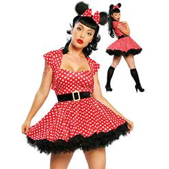 Naughty Mouse Costume, Sexy Costumes, Fairy Tale Sexy Halloween Costumes, Naughty Red Riding Hood Costumes,#N2292