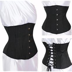 Pinstripe underbusk corset N2394