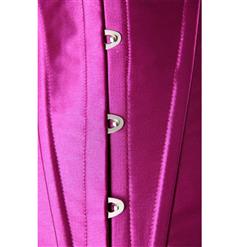 Metal Boned Corset Purple N2924