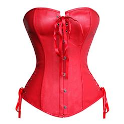 Faux leather corset, leather corset, leather bustier, #N3314
