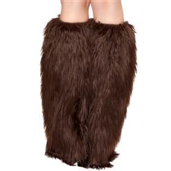 Adult Sleeveless Faux Fur Halloween Party Bear Mini Costume Outfit N4284