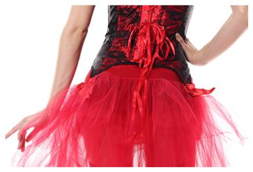 3pc Valentina Corset & Mesh Skirt N4295
