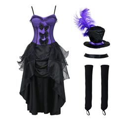 Burlesque Babe Adult Costume Purple N4299