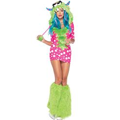 Exclusive Polly Pink Monster Costume, Exclusive Monster Costume, Pink Monster Halloween Costume, #N4438