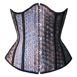 Stamped Leather Underbust Corset N4509