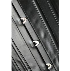 Black Leather Corset N4543
