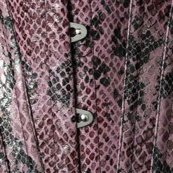 Strapless Snake Skin Pink Corset N4670