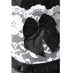 Sexy Black Gothic Victorian Vintage Lace Splicing Underbust Corset N4673