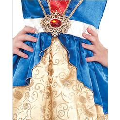 Girls Classic Snow Princess Dress Role Play Party Costume N4687