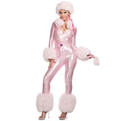 Sexy Pink Poodle Costume, Sexy Poodle Costume, Poodle Halloween Costume, Deluxe Poodle Costume,  #N4690