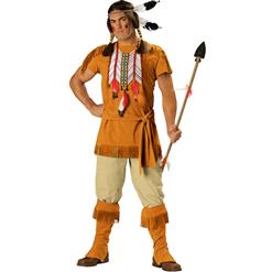 Indian Brave Adult Costume, Deluxe Men's Indian Brave Costume, Indian Brave Costume, #N4788