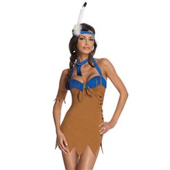 My Sexy Indian Maiden Costume, Adult Indian Costumes, Indian Maiden costume, #N4975
