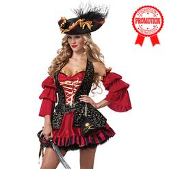 Spanish Pirate Costume, Pirate Wench Costume, Pirate Costume Adults, #N5104