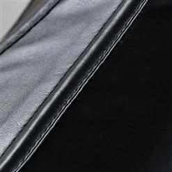 Vegan Leather buckle Sides Corset N5109