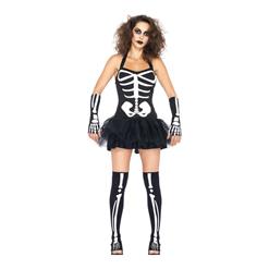 Sexy Skeleton Costume, Glow in the Dark Skeleton Costume, Light Up Skeleton Costume, Glow in the dark Costume, #N5439