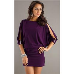 length sleeves Mini Dress, Open sleeves Orchid Dress, Orchid Dress, #N5612