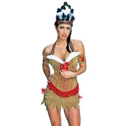 Playboy Native American Princess Costume, Sexy Native American Princess Costume, Native American Princess Halloween Costume, #N5620
