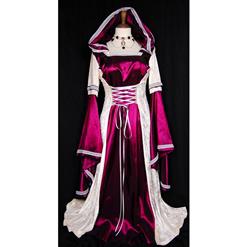 Purple Hooded Robe Costume, Deluxe Purple Hooded Robe, Deluxe Hooded Robe, #N5679