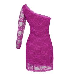 Lace One Arm Mini Dress N5738