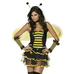 Sexy Honey Bee Costume, Sexy Bumble Bee Costume for Women, Bee Costume Dress, #N5844
