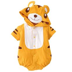 Halloween animal Costume Baby, Tiger Climbing Clothes Baby, Baby Tiger Short-Sleeved Romper Jumpsuit, #N5859