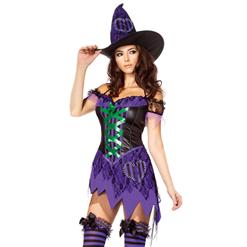 Crafty Cutie Costume, Womens Witch Costume, Witch Halloween Costume, #N5861