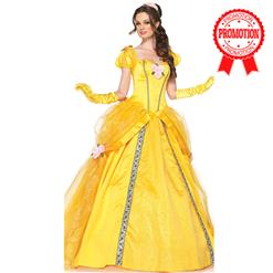 Princess Belle Costume Woman, Adult Belle Costume, Deluxe Disney Belle Costume, #N5943
