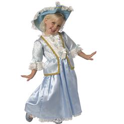 Renaissance princess girl costume, Renaissance princess child girl costume, blue princess costume for girl, #N5989