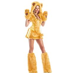 Golden Bear Beauty Costume, Sexy Bear Costume for Women, Furry Costume, Teddy Bear Costume for Women, #N6103