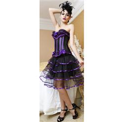 Pretty In Purple Burlesque corset&Petticoat N6133