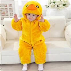 Yellow Duck  Romper Jumpsuit Baby, Halloween Duck Costume Baby, Baby Big Yellow Duck Climbing Clothes, #N6273