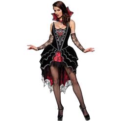 Deluxe Dark Webbed Mistress Costume, Deluxe Vampire Costume, Sexy Dark Vampire Costume, #N6311