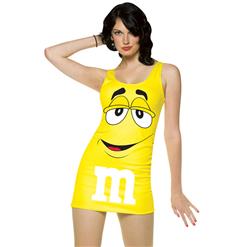 Yellow M&M Costume N6334