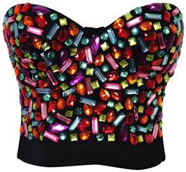 Sweets Studded Gem B Cup Bustier Bra, B Cup Bustier Bra, Sweets Studded Gem Bustier Bra, #N6387