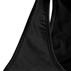 Sexy Black One-shooulder Cut Out Clubwear Bodycon Mini Dress N6425