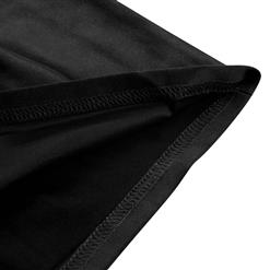 Sexy Black One-shooulder Cut Out Clubwear Bodycon Mini Dress N6425